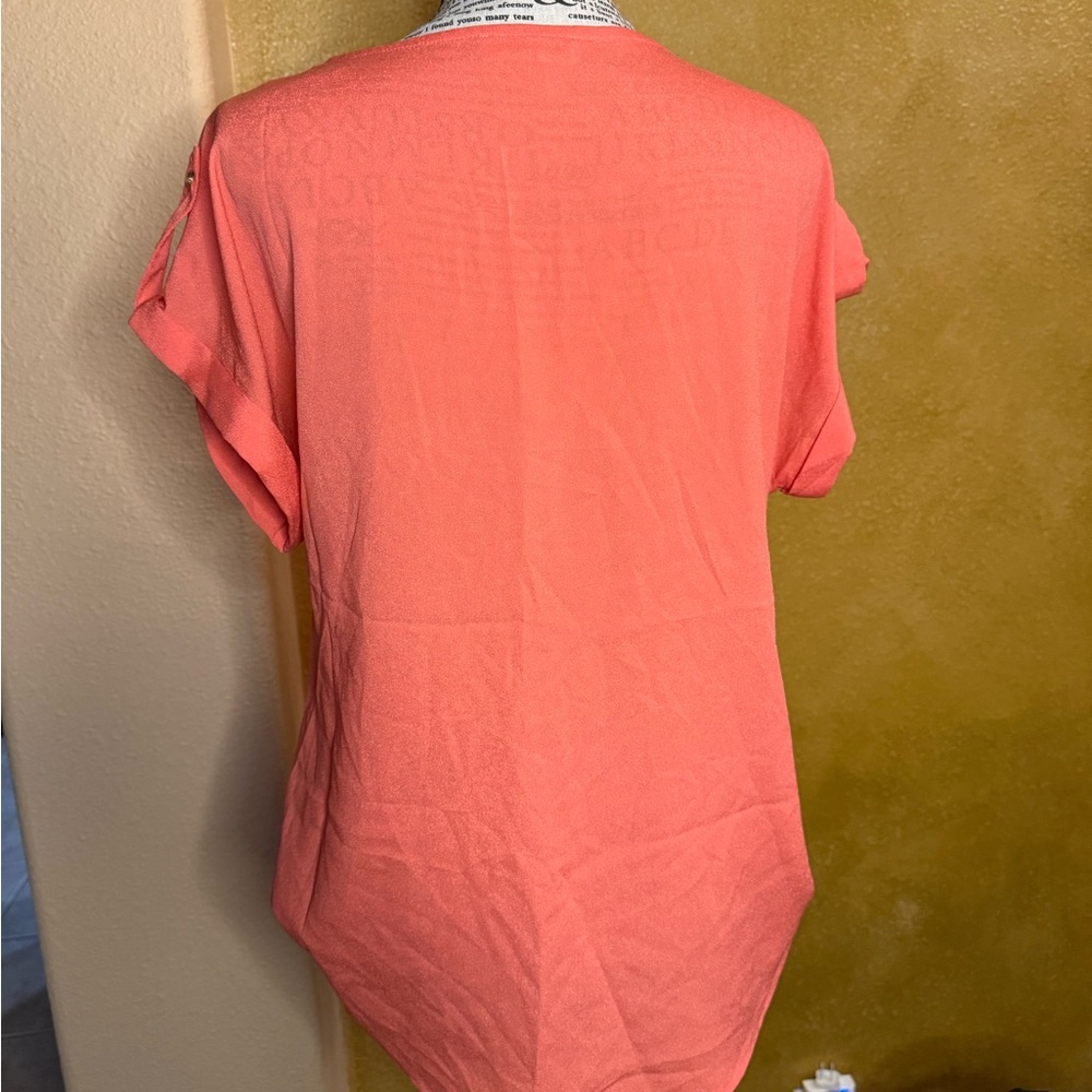 Calvin Klein Coral Women's Top - Picture 3 of 4